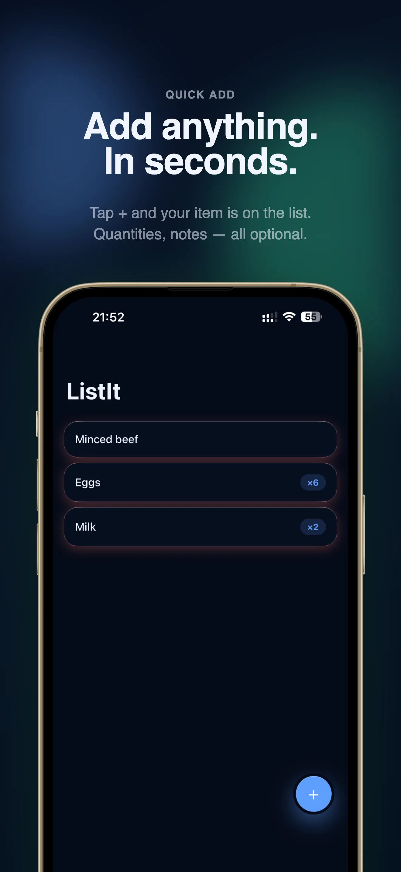 Add anything. In seconds.